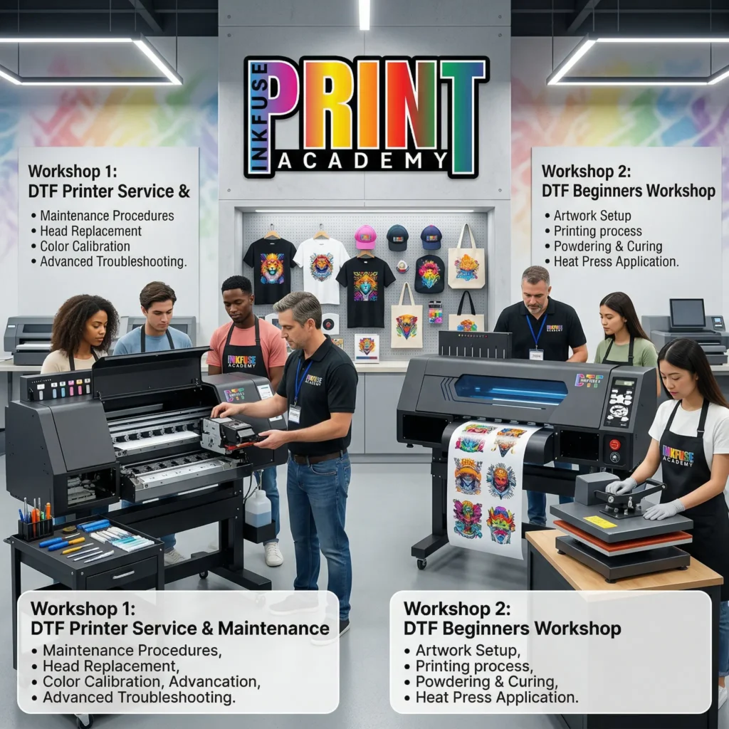 Inkfuse Print Academy DTF Servicing & Maintenance Workshop