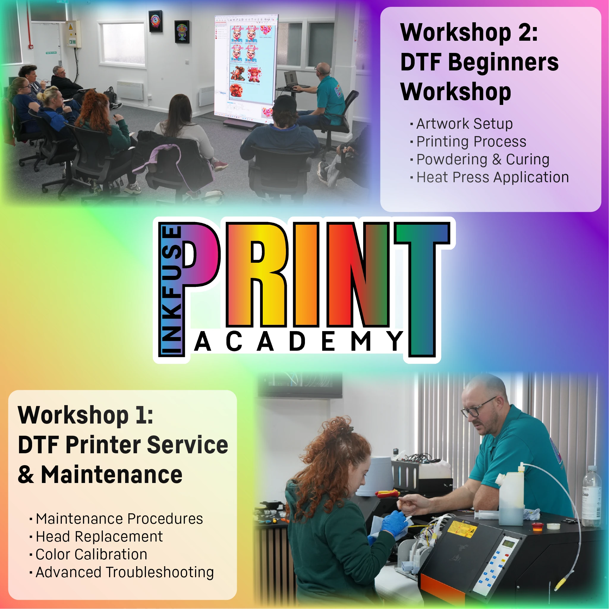 Inkfuse Print Academy DTF Beginners Workshop